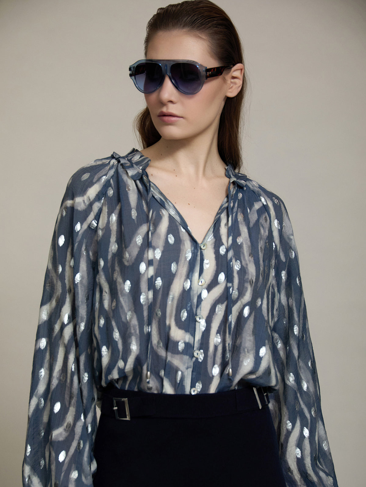 Silver/Grey Skatie Blouse