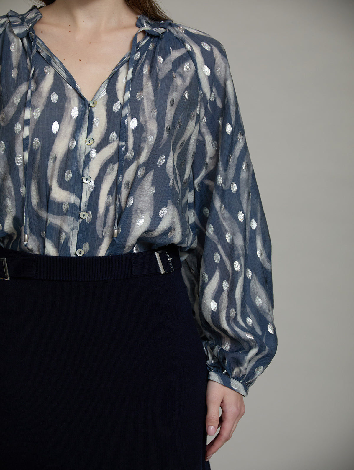 Silver/Grey Skatie Blouse