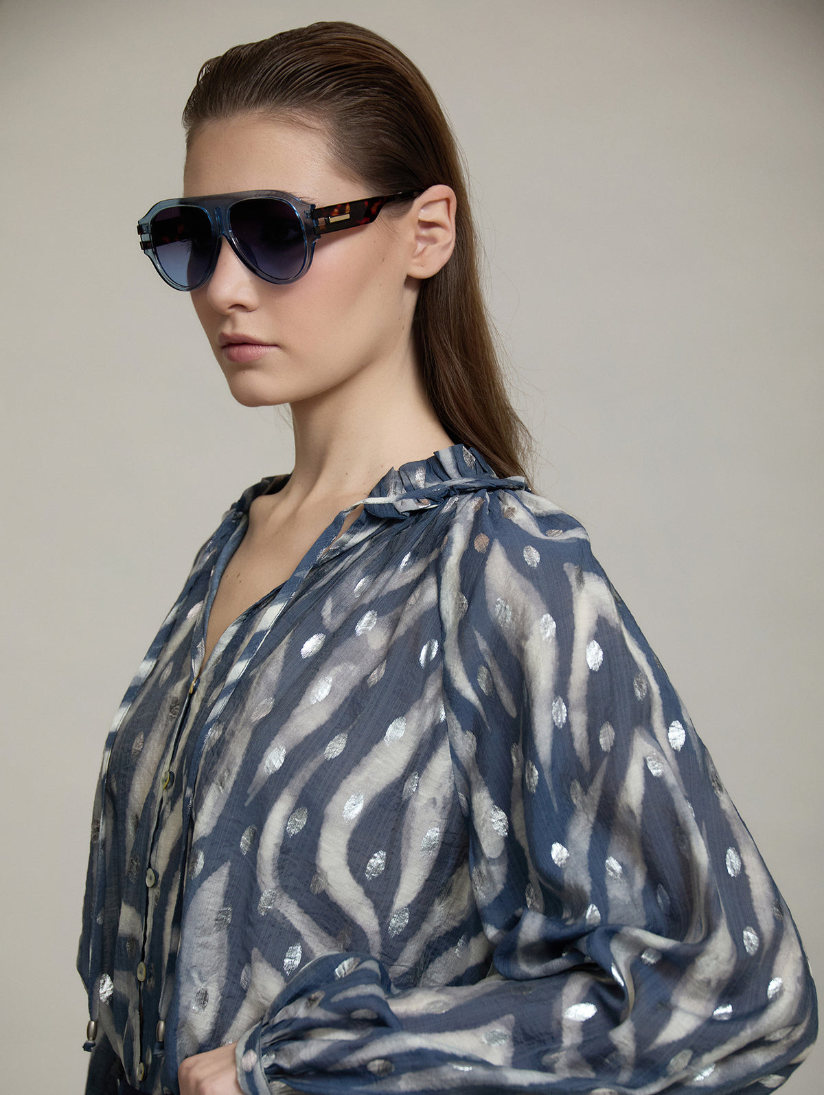 Silver/Grey Skatie Blouse