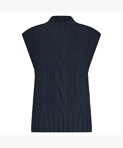 Cable Knit  - Navy