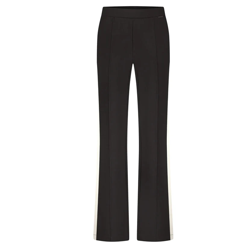 Colette Punta Stripe Trouser - Black