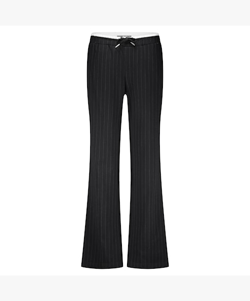 Pinstripe Trouser - Black