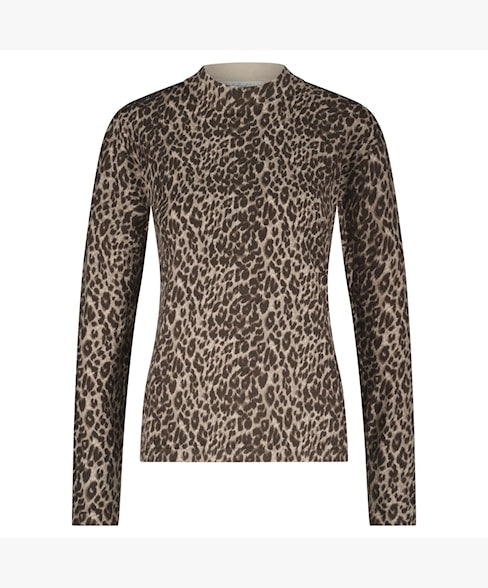 Sweet Animal Print Jumper  - Brown