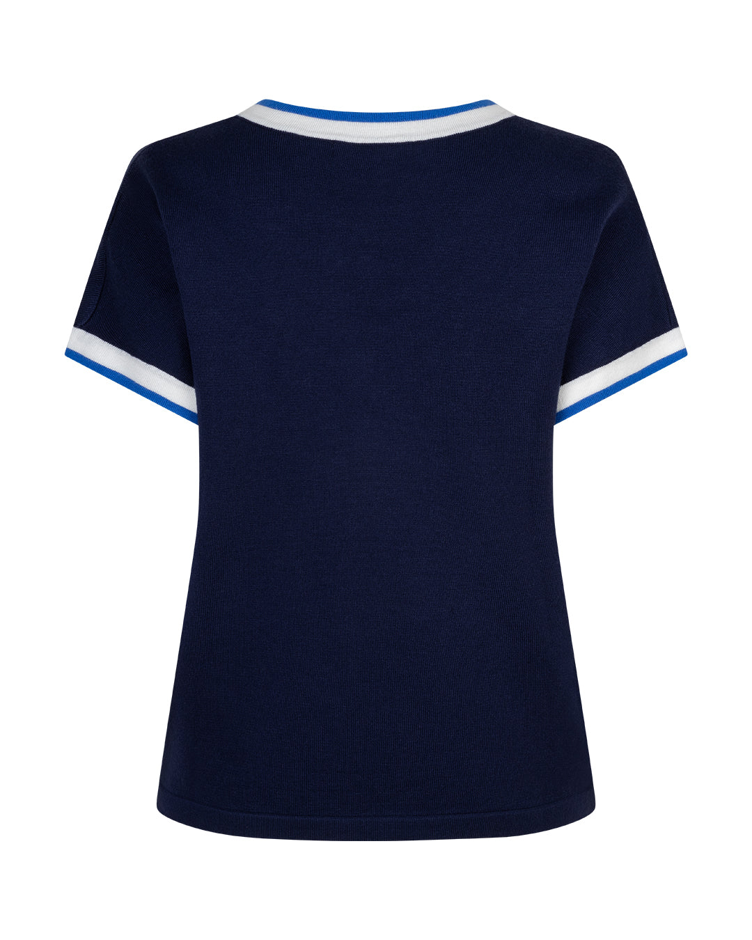 Jerri V Neck summer Knit - Navy