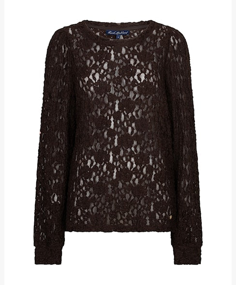 Lace Top  - Chocolate