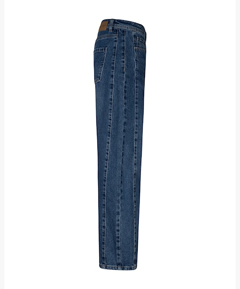 Cayla Mid Wash Barrel Jeans