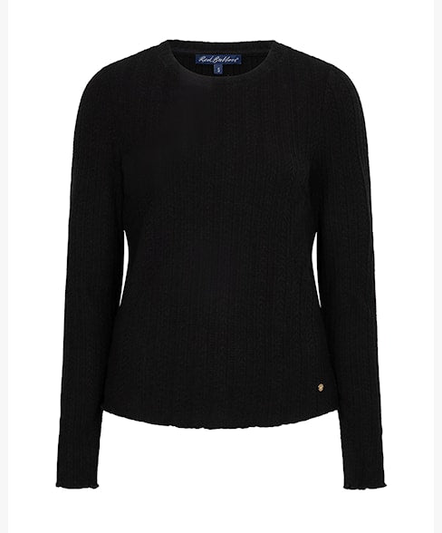 FIne Knit Top  - Black
