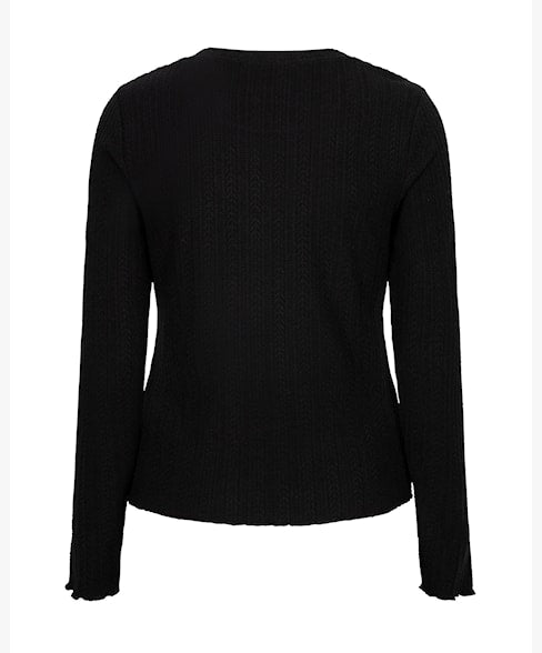 FIne Knit Top  - Black