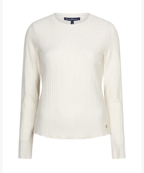 FIne Knit Top  - Ecru