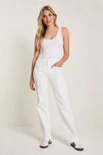 Eve Wide Leg Denim  - White