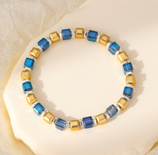 Navy & Gold Bracelet.