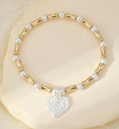 Pearl & Gold - Heart