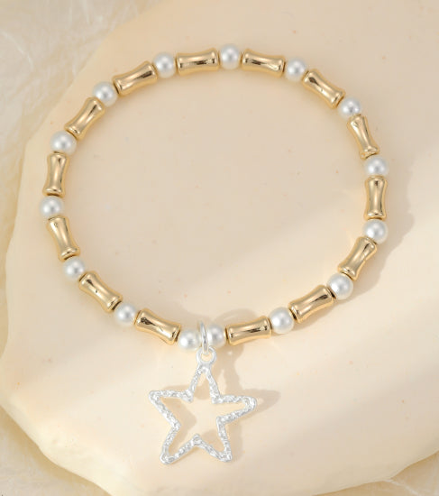 Pearl & Gold Bracelet