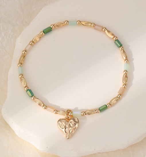 Heart Bracelet - Green