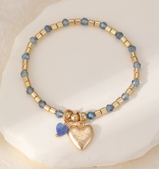 Heart Bracelet - Blue