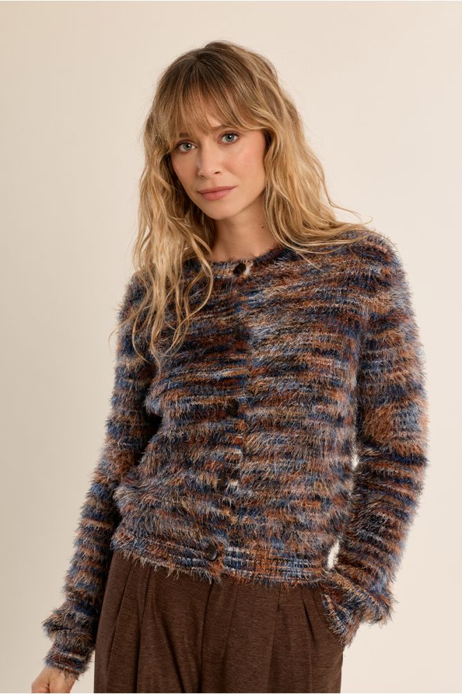 Brushed Knit Cardigan