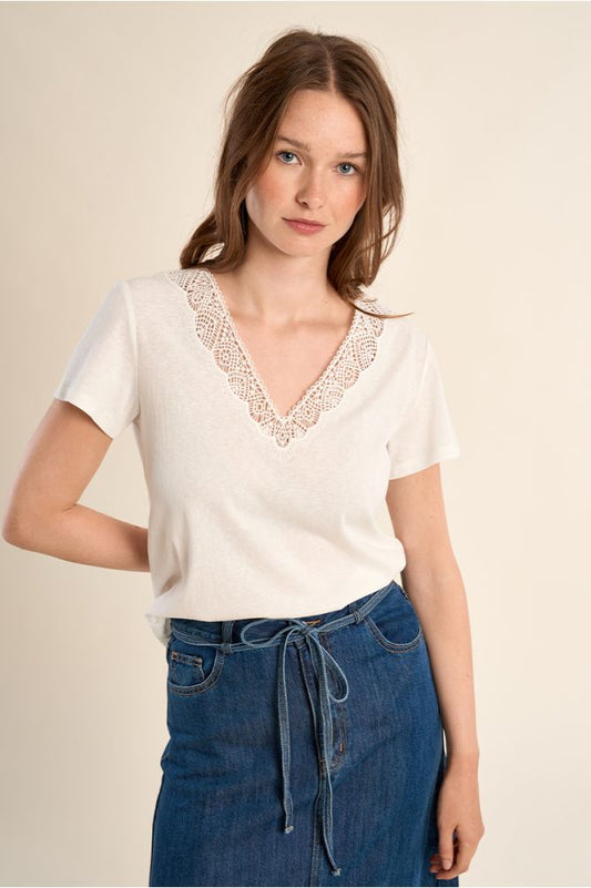 White Lace Tee