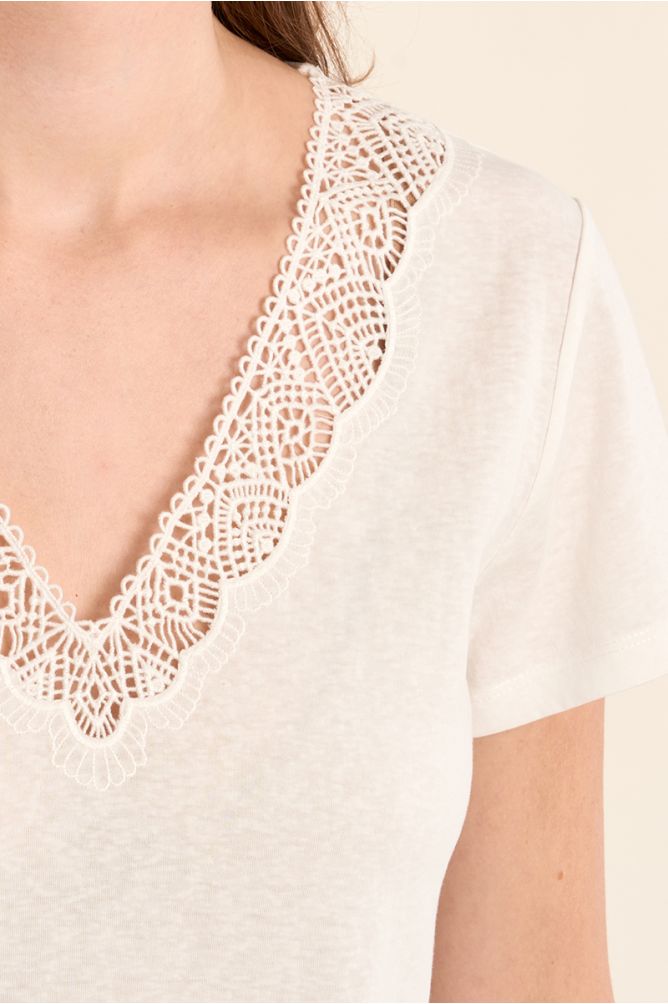 White Lace Tee