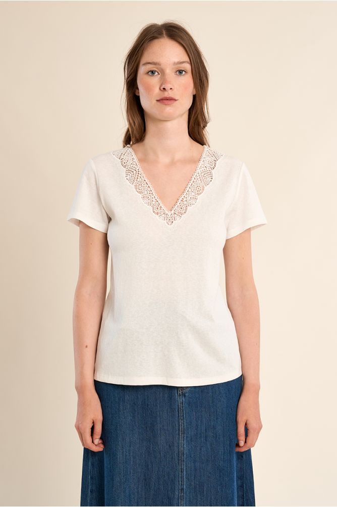 White Lace Tee