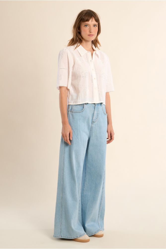 Cotton Embroidered Blouse