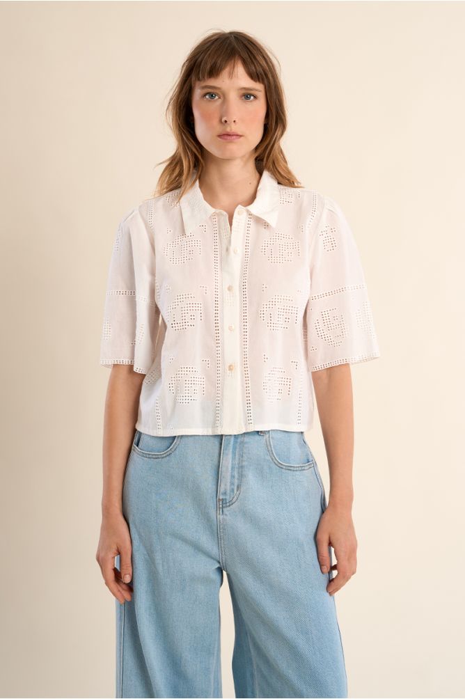 Cotton Embroidered Blouse