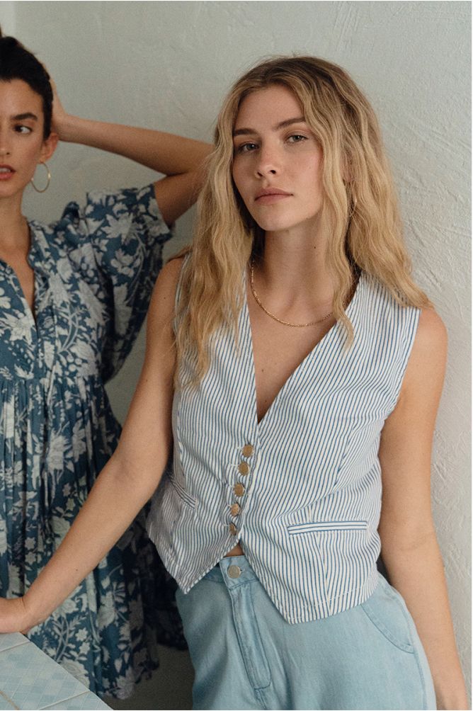 Stripe Waist Coat from Molly Bracken