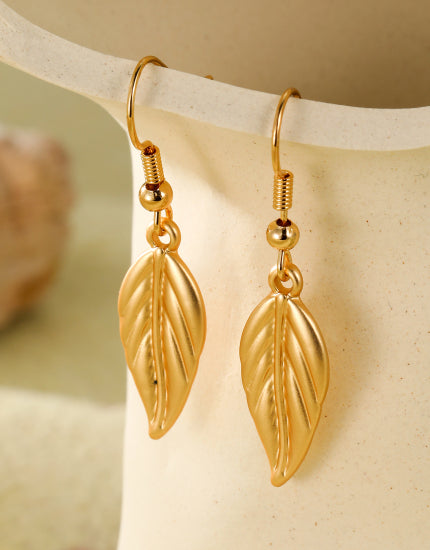 Gold Leaf Earrings