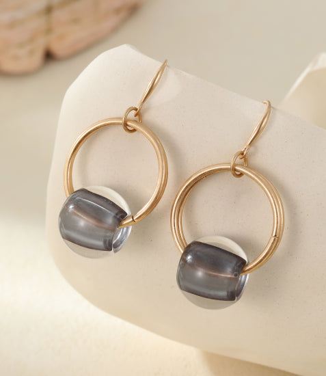 Grey & Gold Earrings