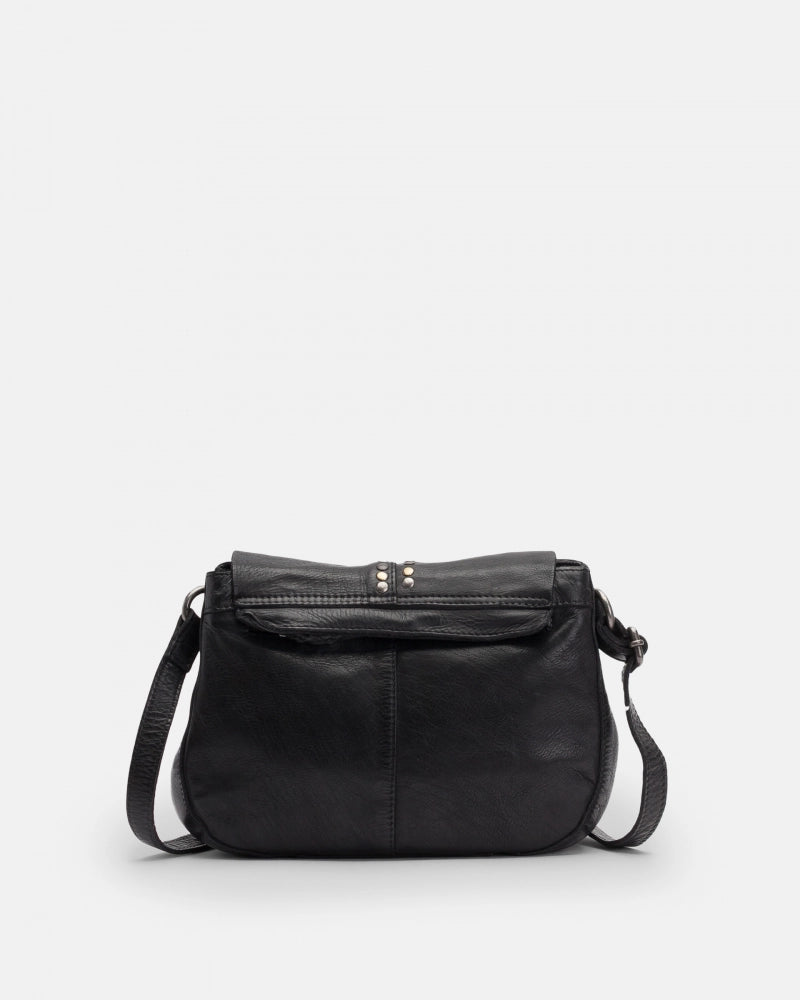 Hancock Leather Crossbody  - Black