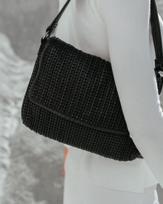 Moville Leather Handbag - Black