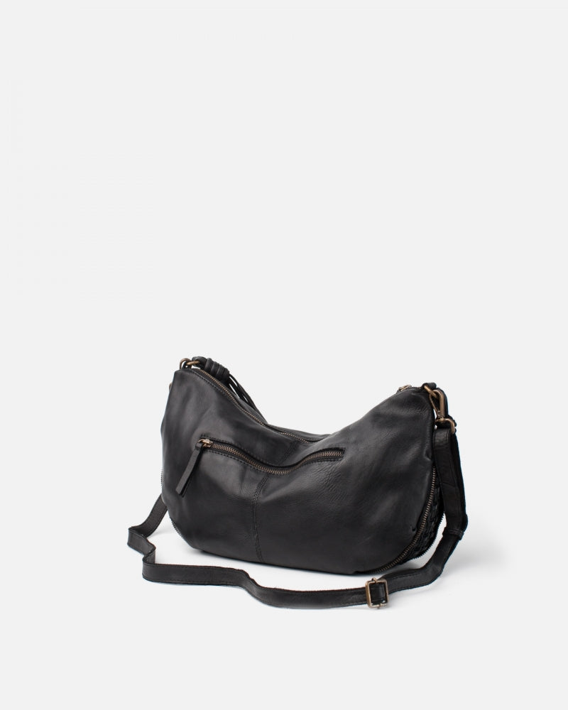 Niland Leather Shoulder Bag - Black