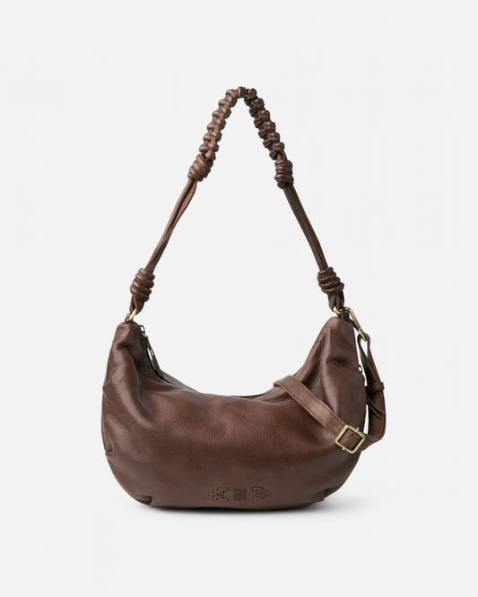Niland Leather Shoulder Bag - Chocolate