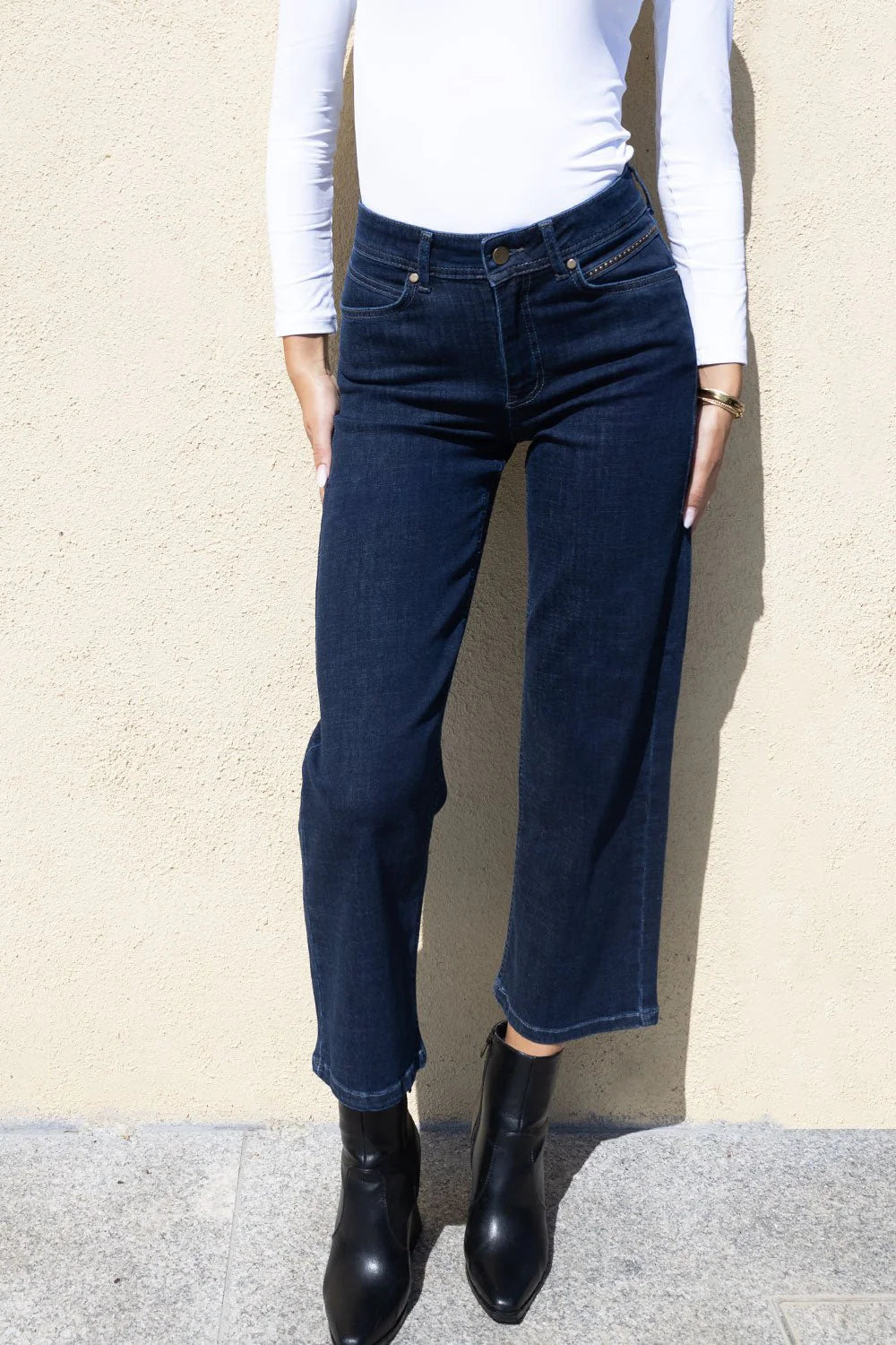 Napoli Wide Leg Jean - Indigo