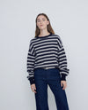 Navy & Cream Jumper