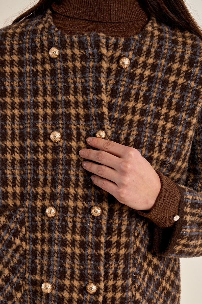 Check Military Jacket