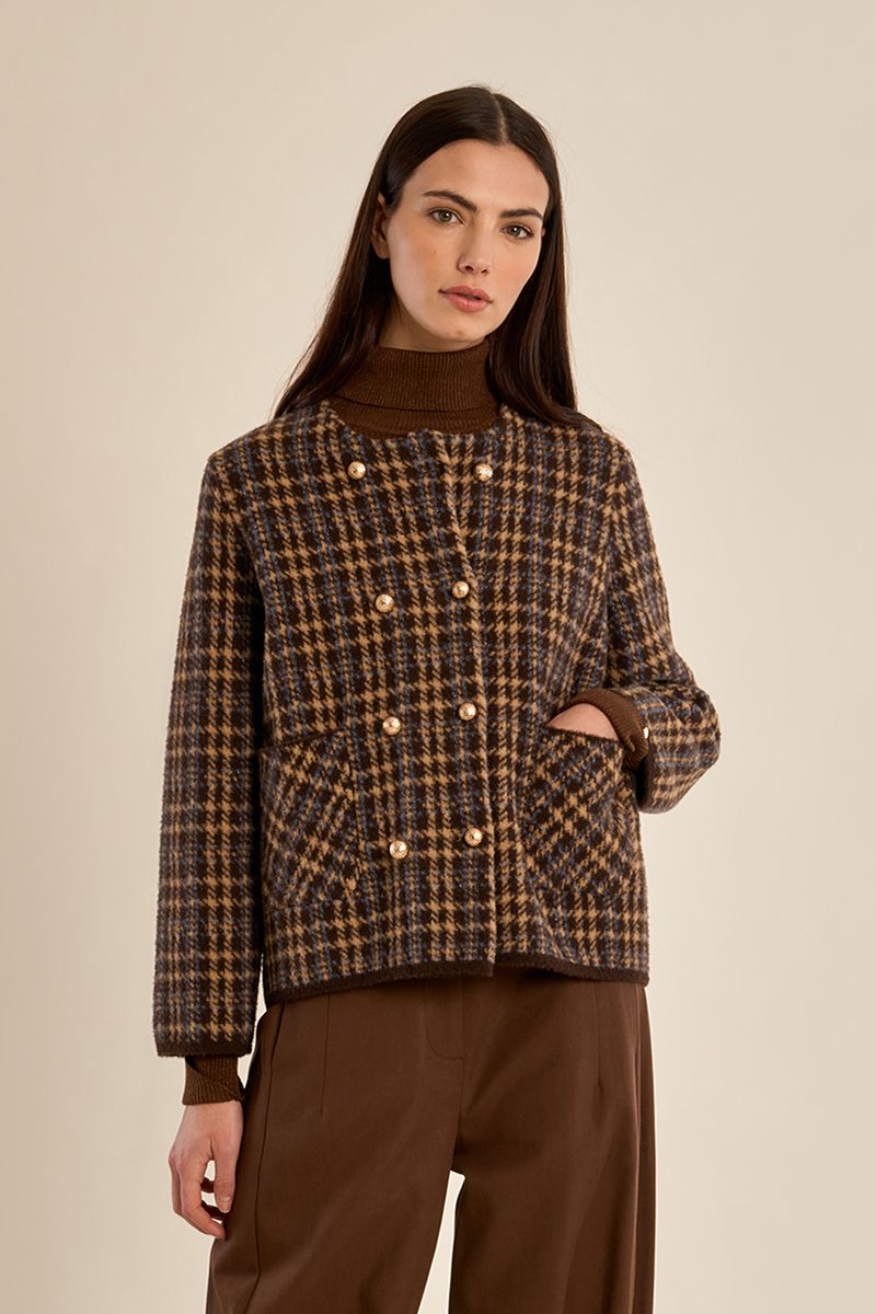 Check Military Jacket