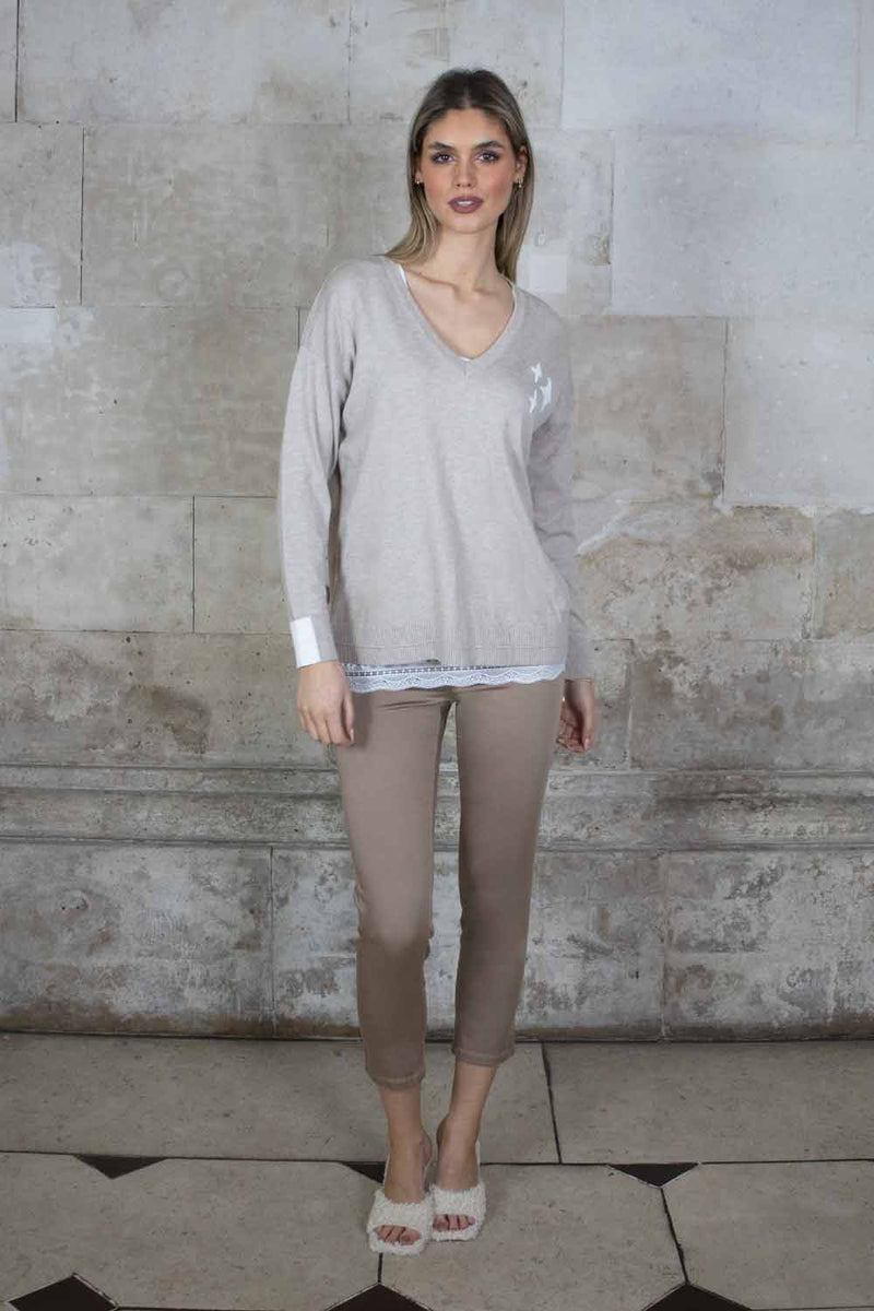 Star Knit  - Taupe