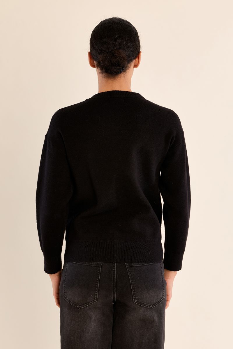Black Embellished Jumper