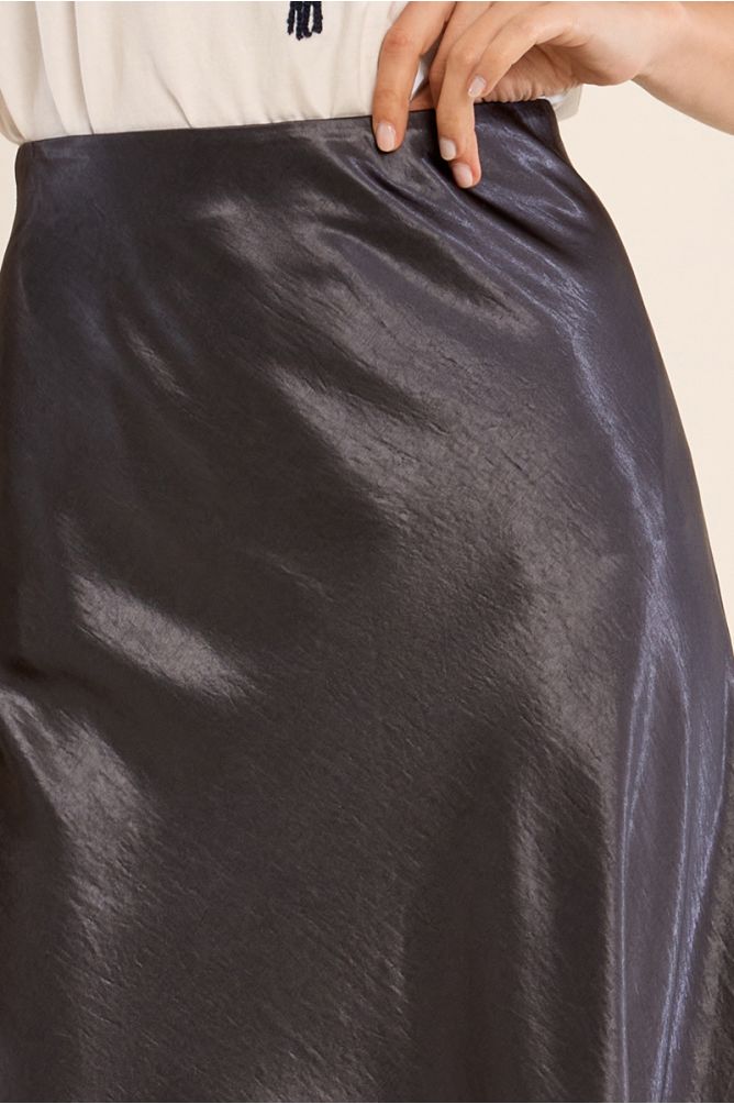 Satin High Waisted Skirt