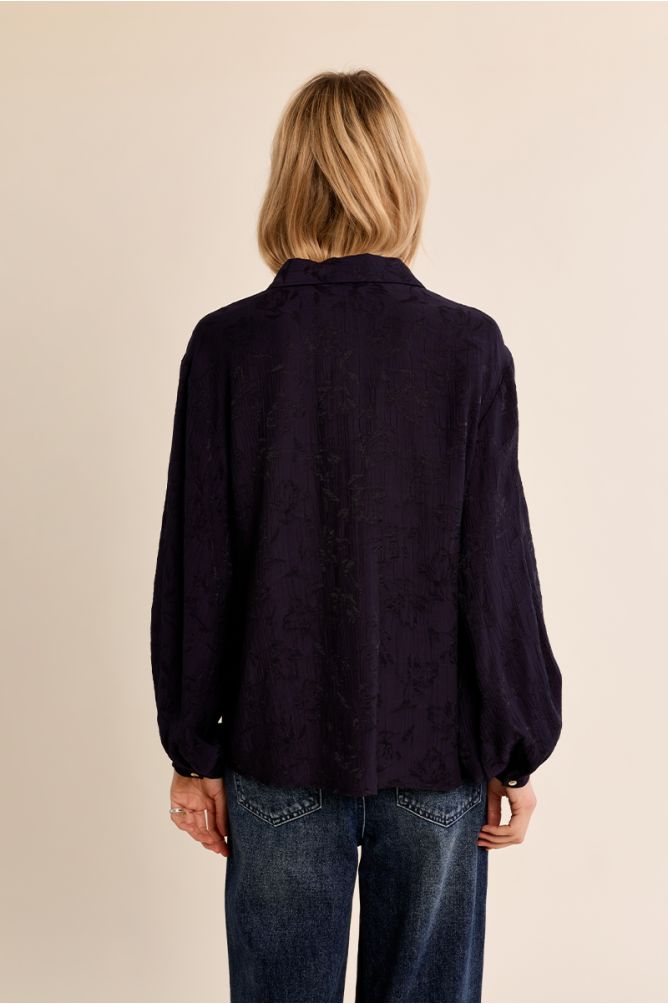 Midnight Blue Blouse