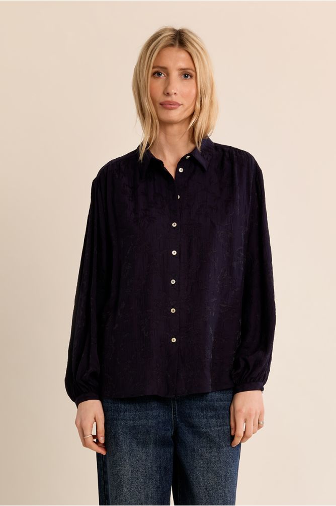 Midnight Blue Blouse