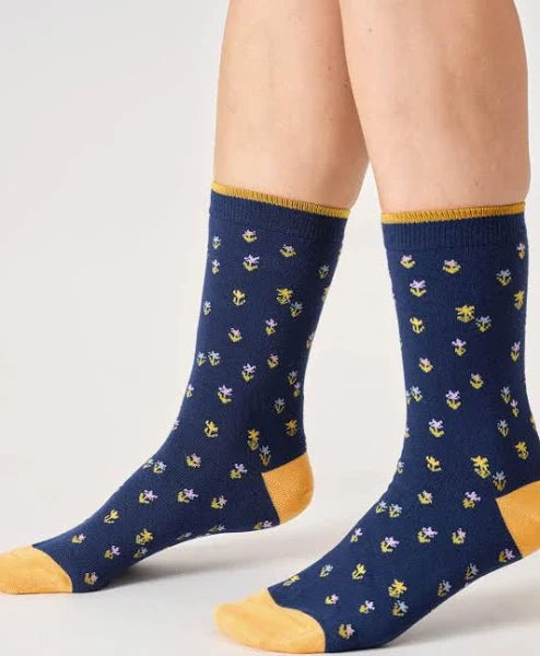 Bamboo Socks in a Box - Navy
