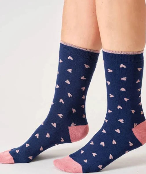 Bamboo Socks in a Box - Navy