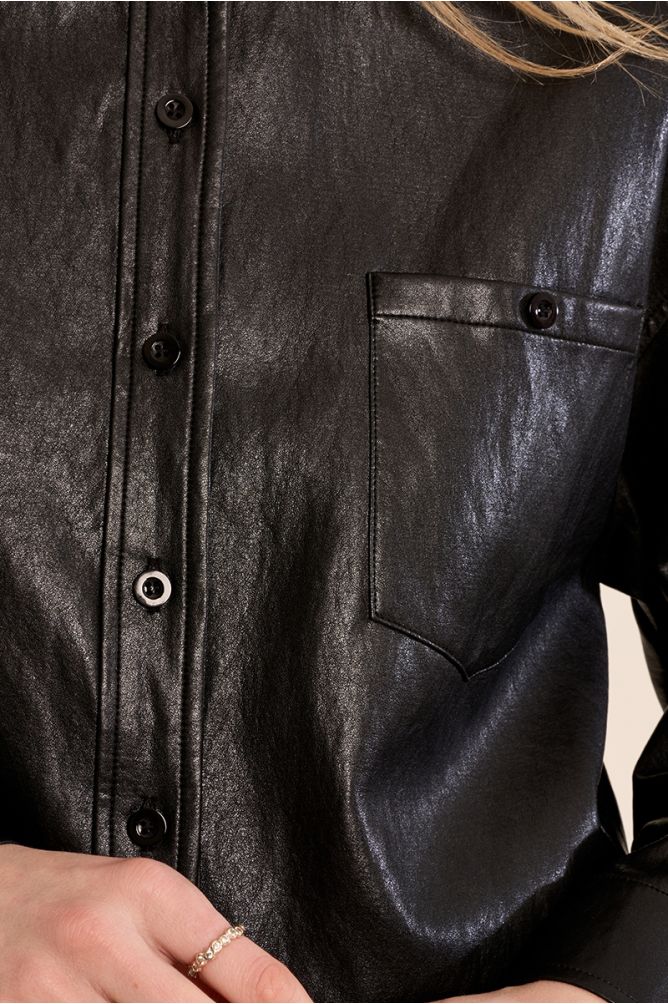 Faux Leather Jacket