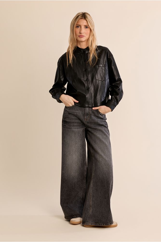 Faux Leather Jacket