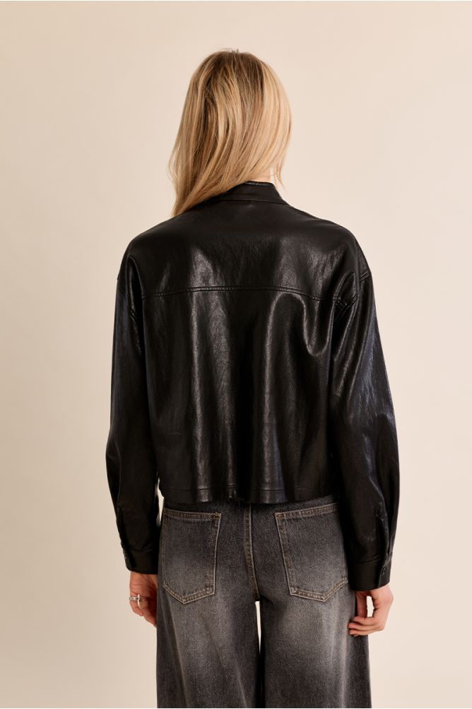 Faux Leather Jacket