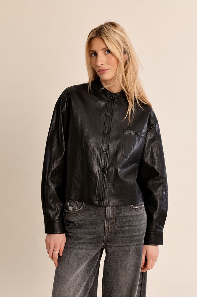 Faux Leather Jacket