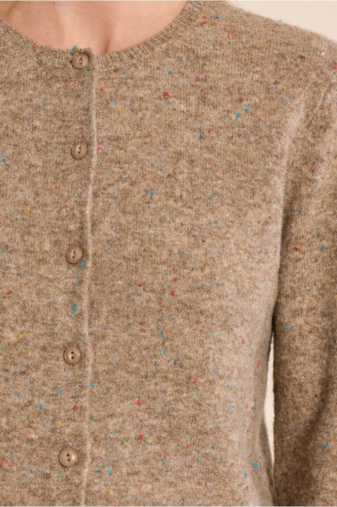Short Camel Cardigan
