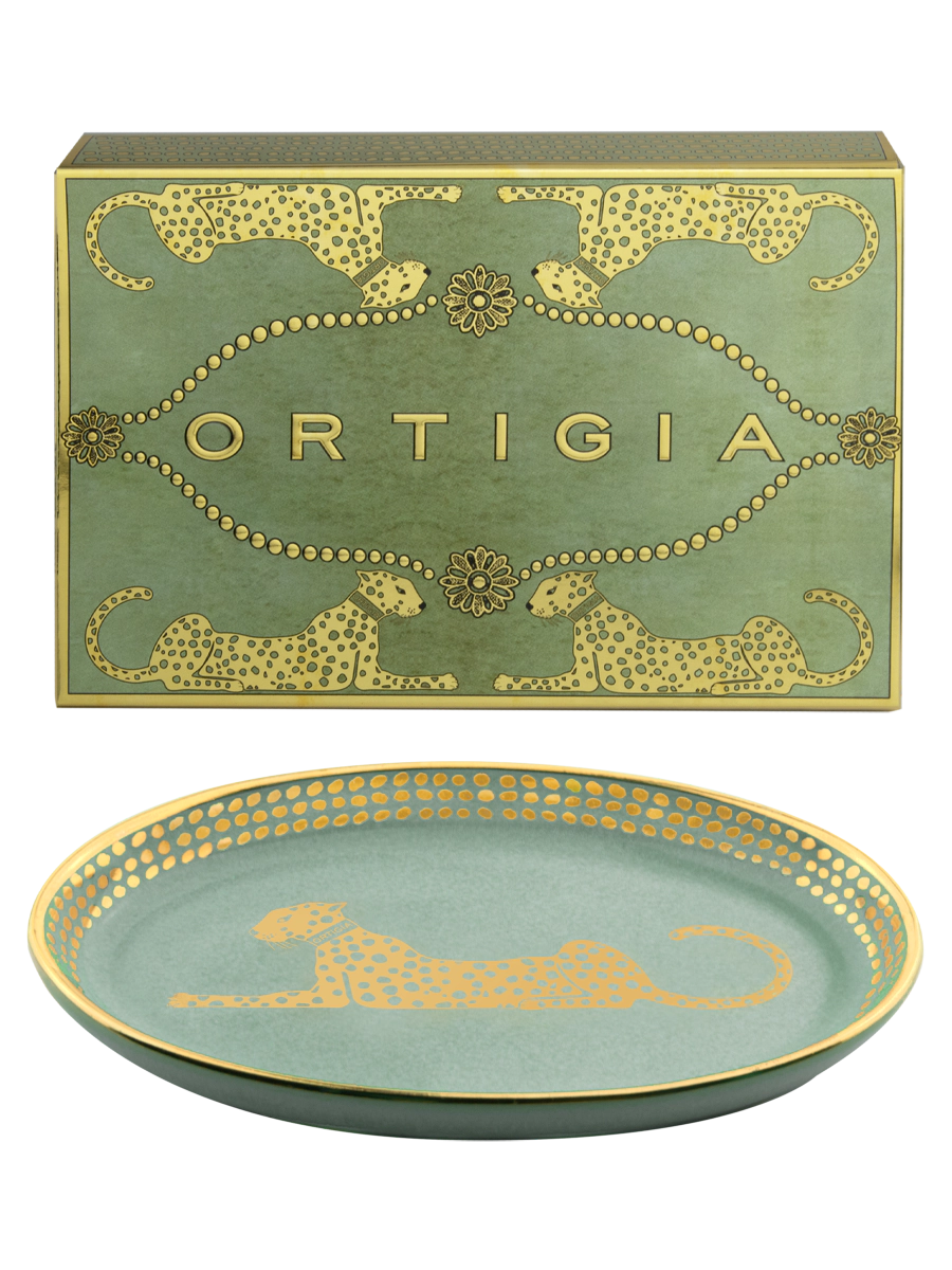 Green Oval Dish
