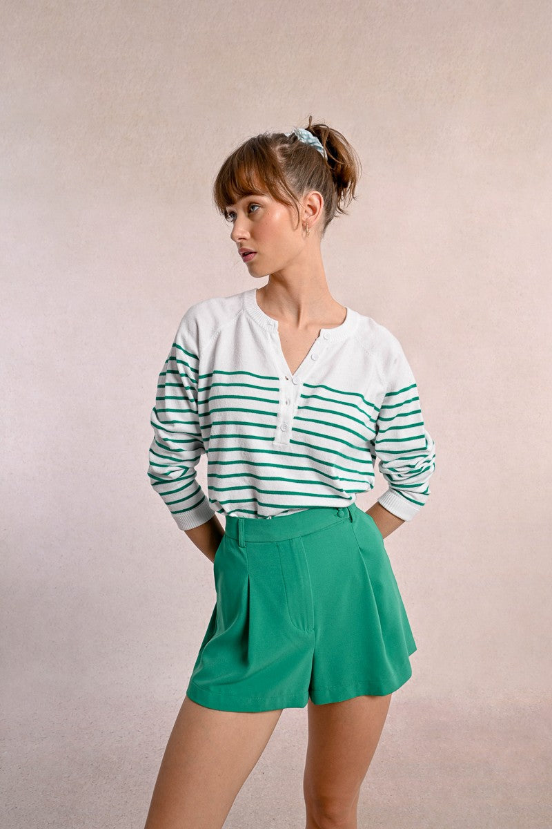 Emerald Stripe Jumper